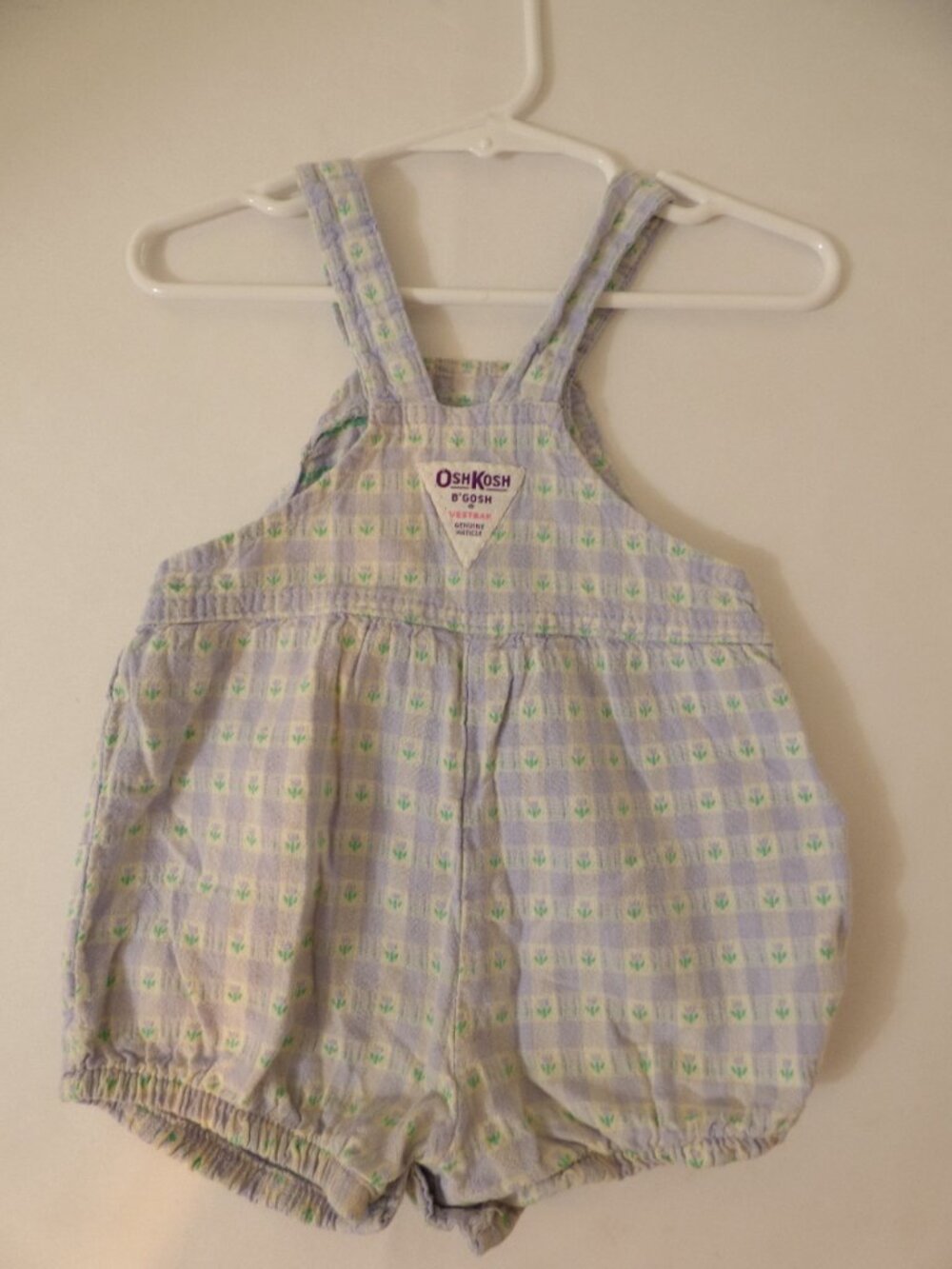 Vintage Oshkosh Baby B'Gosh Vestbak Romper Infant, Size 12 Months - Picture 2 of 3